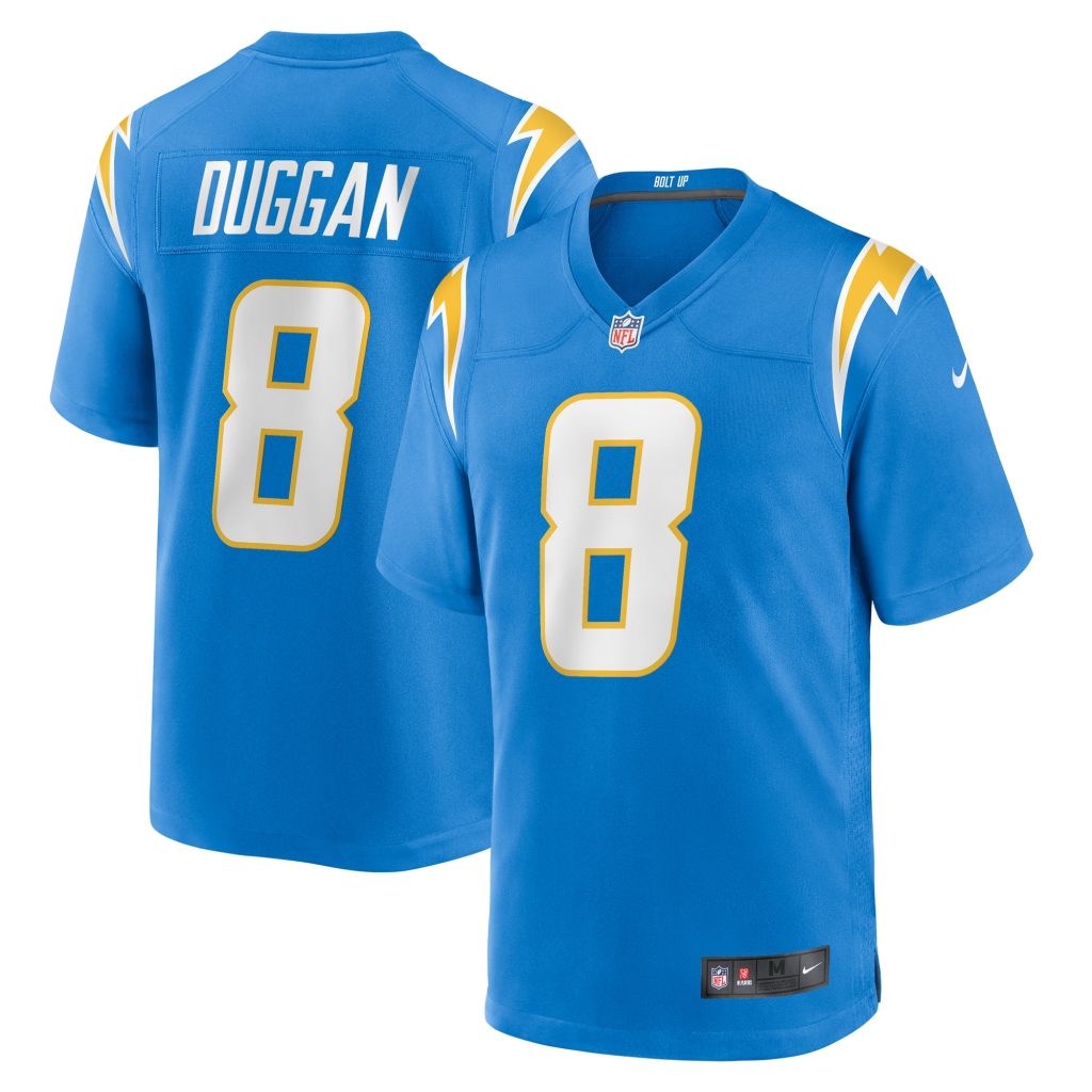 Men's Los Angeles Chargers Max Duggan Nike Powder Blue Team Game Jersey