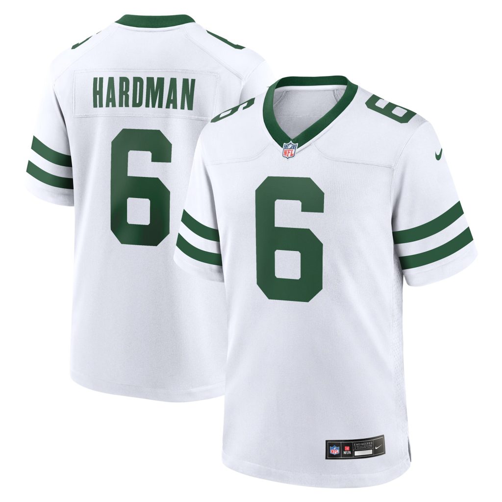Mecole Hardman New York Jets Nike Legacy Player Game Jersey - White
