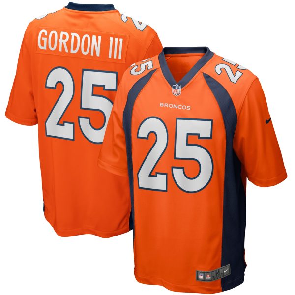 Men's Denver Broncos Melvin Gordon III Nike Orange Game Jersey