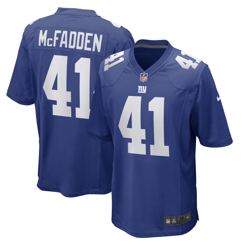 Men's New York Giants Micah McFadden Nike Royal Game Player Jersey