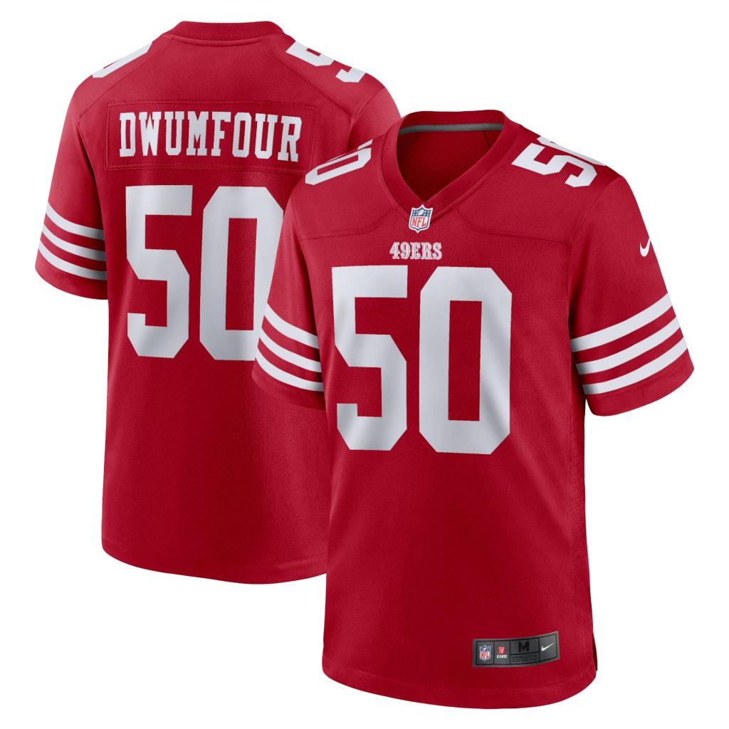 Men's San Francisco 49ers Michael Dwumfour Nike Scarlet Home Game Player Jersey