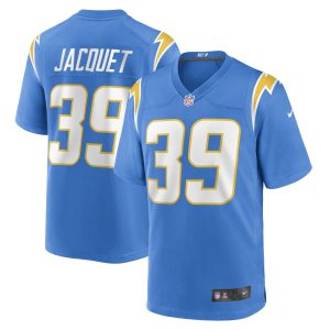 Men's Los Angeles Chargers Michael Jacquet Nike Powder Blue Game Player Jersey