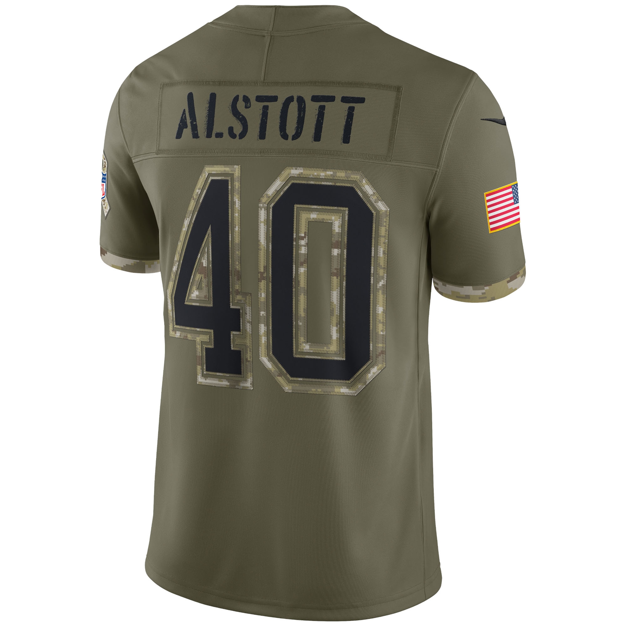 Men's Tampa Bay Buccaneers Mike Alstott Nike Olive 2022 Salute To Service Retired Player Limited Jersey