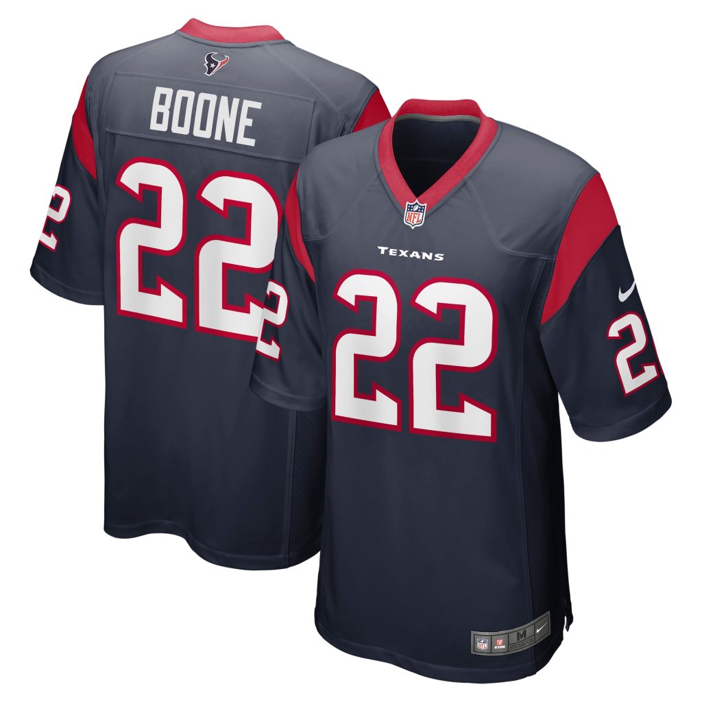 Men's Houston Texans Mike Boone Nike Navy Game Player Jersey