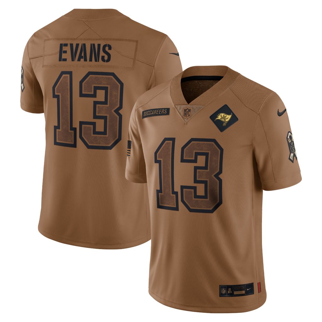 Mike Evans Tampa Bay Buccaneers Nike 2023 Salute To Service Limited Jersey - Brown