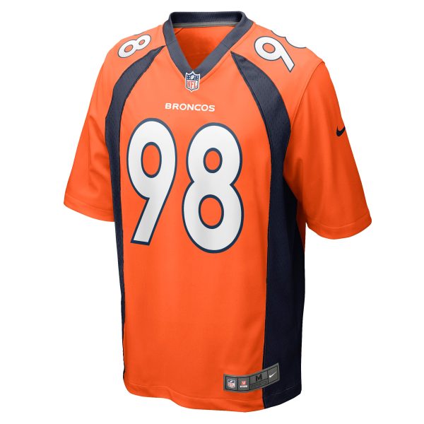 Men's Denver Broncos Mike Purcell Nike Orange Game Jersey