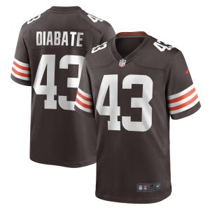 Mohamoud Diabate Cleveland Browns Nike Team Game Jersey -  Brown
