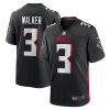 Men's Atlanta Falcons Mykal Walker Nike Black Game Player Jersey