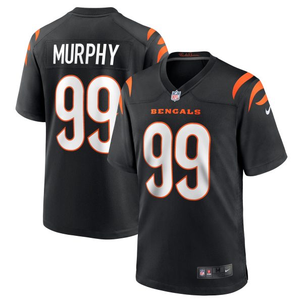 Men's Cincinnati Bengals Myles Murphy Nike Black 2023 NFL Draft First Round Pick Game Jersey