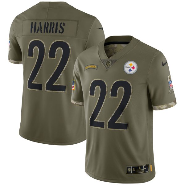 Men's Pittsburgh Steelers Nike Olive 2022 Salute To Service Limited Jersey
