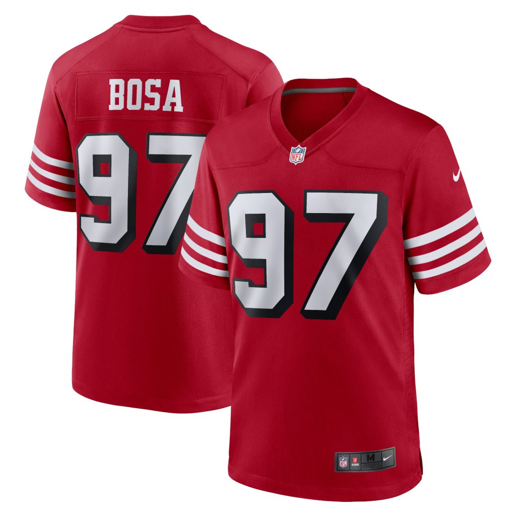 Men's Nike Nick Bosa Scarlet San Francisco 49ers Alternate Game Player Jersey