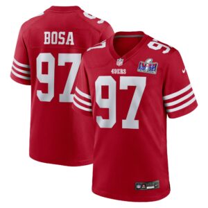 Nick Bosa San Francisco 49ers Nike Super Bowl LVIII Game Jersey - Scarlet