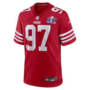 Nick Bosa San Francisco 49ers Nike Super Bowl LVIII Game Jersey - Scarlet