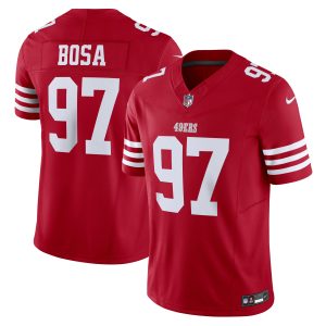 Men's San Francisco 49ers Nick Bosa Nike Scarlet Vapor F.U.S.E. Limited Jersey