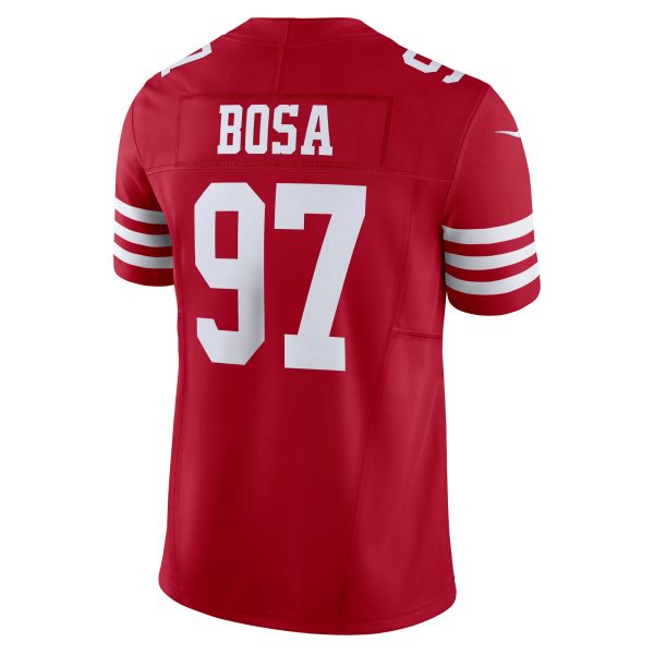 Men's San Francisco 49ers Nick Bosa Nike Scarlet Vapor F.U.S.E. Limited Jersey