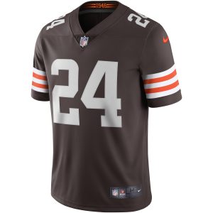 Men's Nike Nick Chubb Brown Cleveland Browns Vapor Limited Jersey