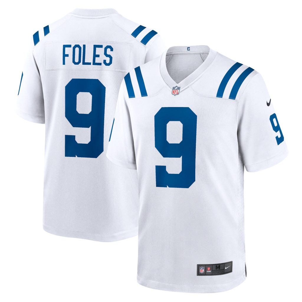 Men's Indianapolis Colts Nick Foles Nike White Player Game Jersey