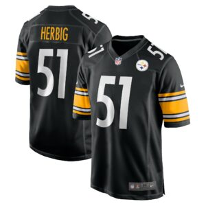 Nick Herbig Pittsburgh Steelers Nike  Game Jersey -  Black