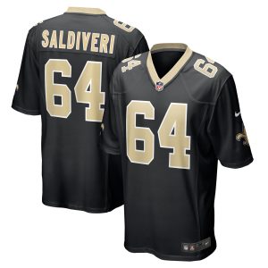 Nick Saldiveri New Orleans Saints Nike Team Game Jersey -  Black