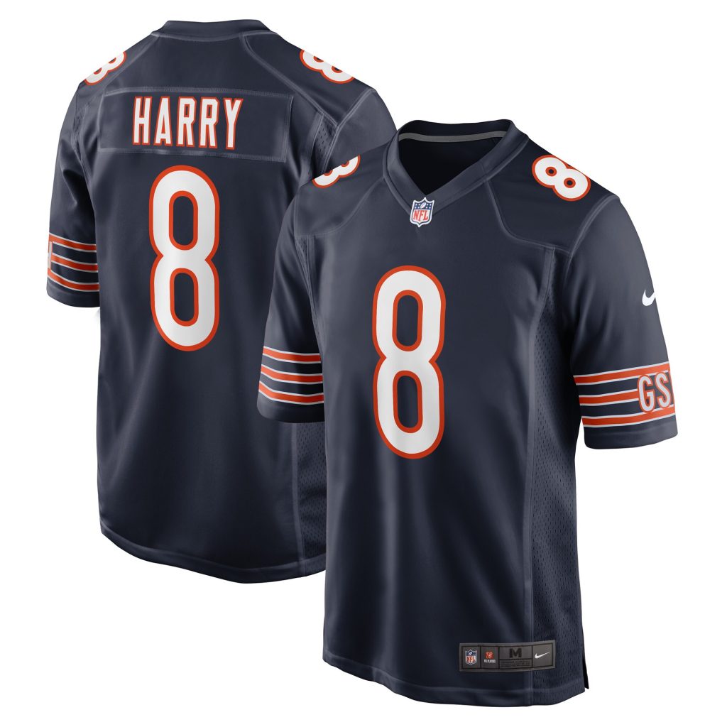 Men's Chicago Bears N'Keal Harry Nike Navy Game Player Jersey