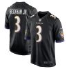 Men's Baltimore Ravens Odell Beckham Jr. Nike Black Alternate Game Jersey