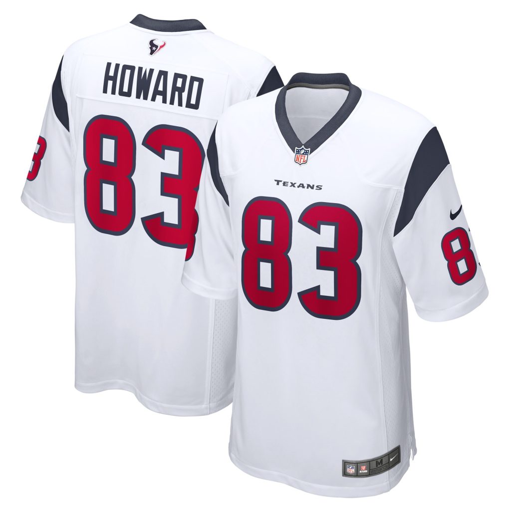Men's Houston Texans O.J. Howard Nike White Game Player Jersey