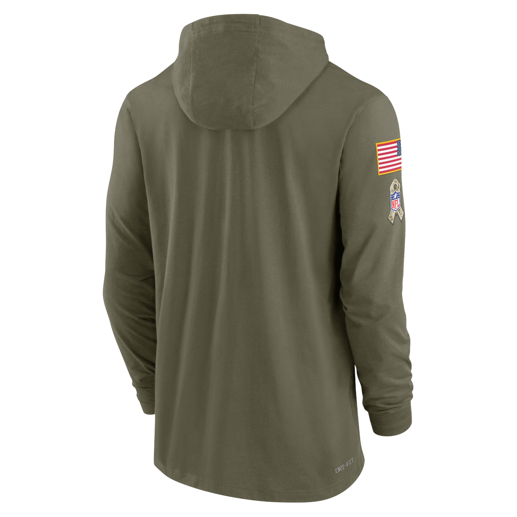 Men's Cleveland Browns Nike Olive 2022 Salute to Service Tonal Pullover Hoodie