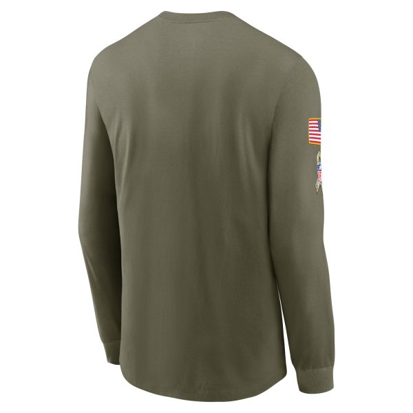 Men's Dallas Cowboys Nike Olive 2022 Salute To Service Long Sleeve T-Shirt