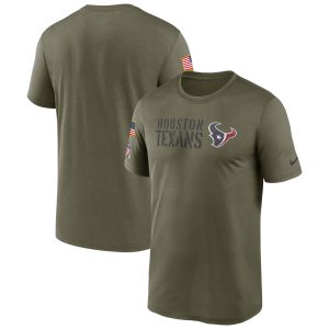 Men's Houston Texans Nike Olive 2022 Salute to Service Legend Team T-Shirt