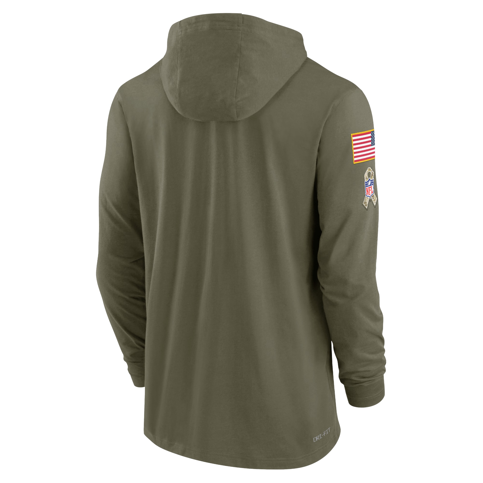 Men's New Orleans Saints Nike Olive 2022 Salute to Service Tonal Pullover Hoodie