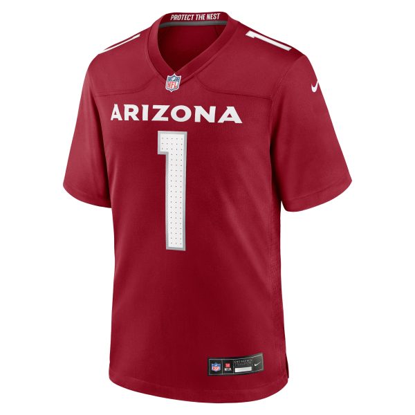 Men's Arizona Cardinals Paris Johnson Jr. Nike Cardinal 2023 NFL Draft First Round Pick Game Jersey