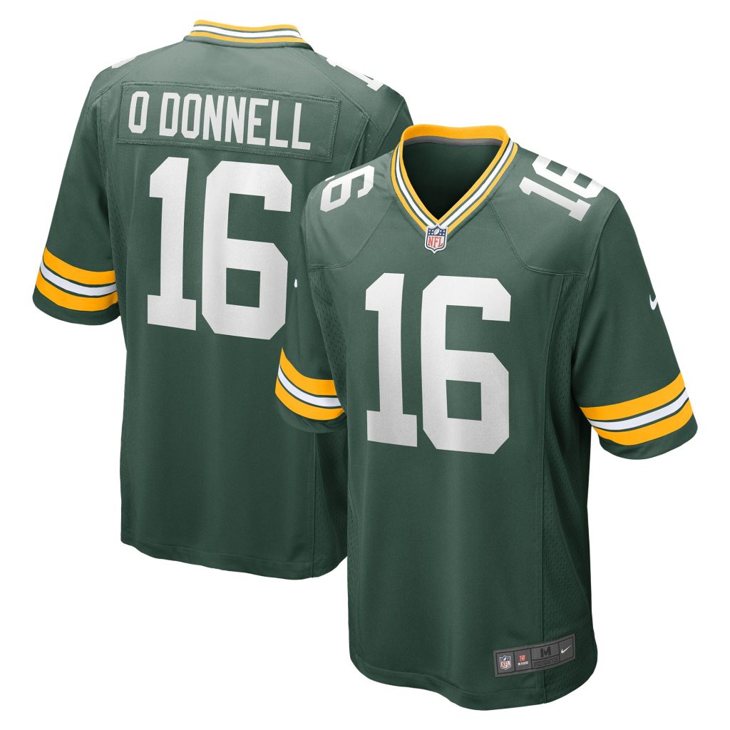 Men's Green Bay Packers Pat O'Donnell Nike Green Game Player Jersey