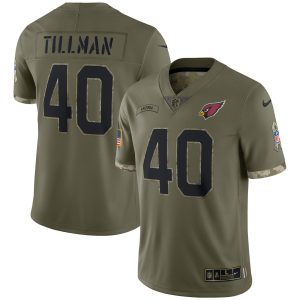 Men's Arizona Cardinals Pat Tillman Nike Olive 2022 Salute To Service Retired Player Limited Jersey