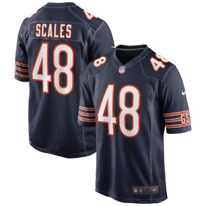 Men's Chicago Bears Patrick Scales Nike Navy Game Jersey