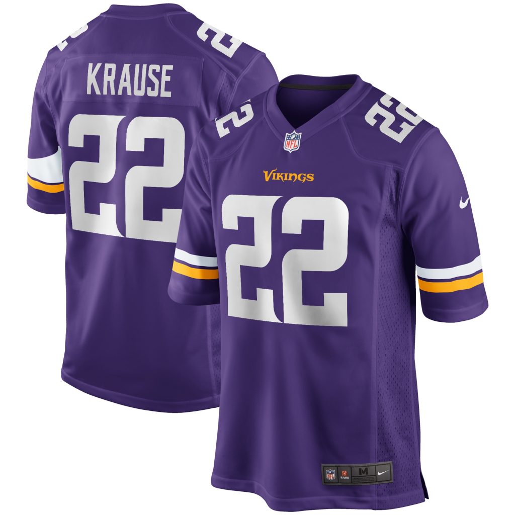 Men's Minnesota Vikings Paul Krause Nike Purple Game Retired Player Jersey