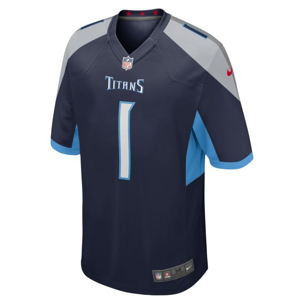 Men's Tennessee Titans Peter Skoronski Nike Navy 2023 NFL Draft First Round Pick Game Jersey