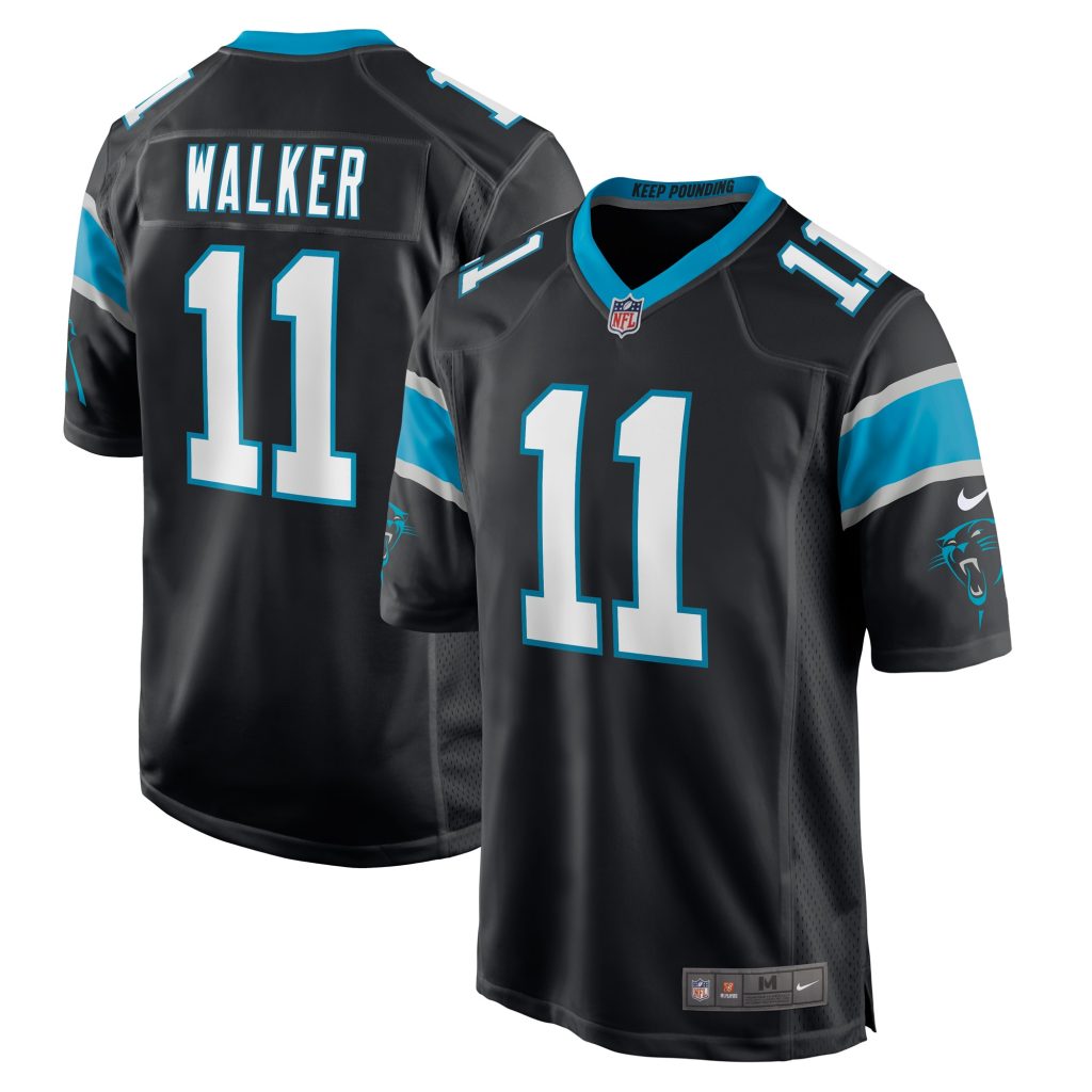 Men's Carolina Panthers P.J. Walker Nike Black Game Player Jersey