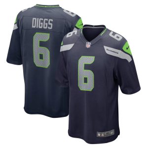 Men's Seattle Seahawks Quandre Diggs Nike College Navy Game Jersey