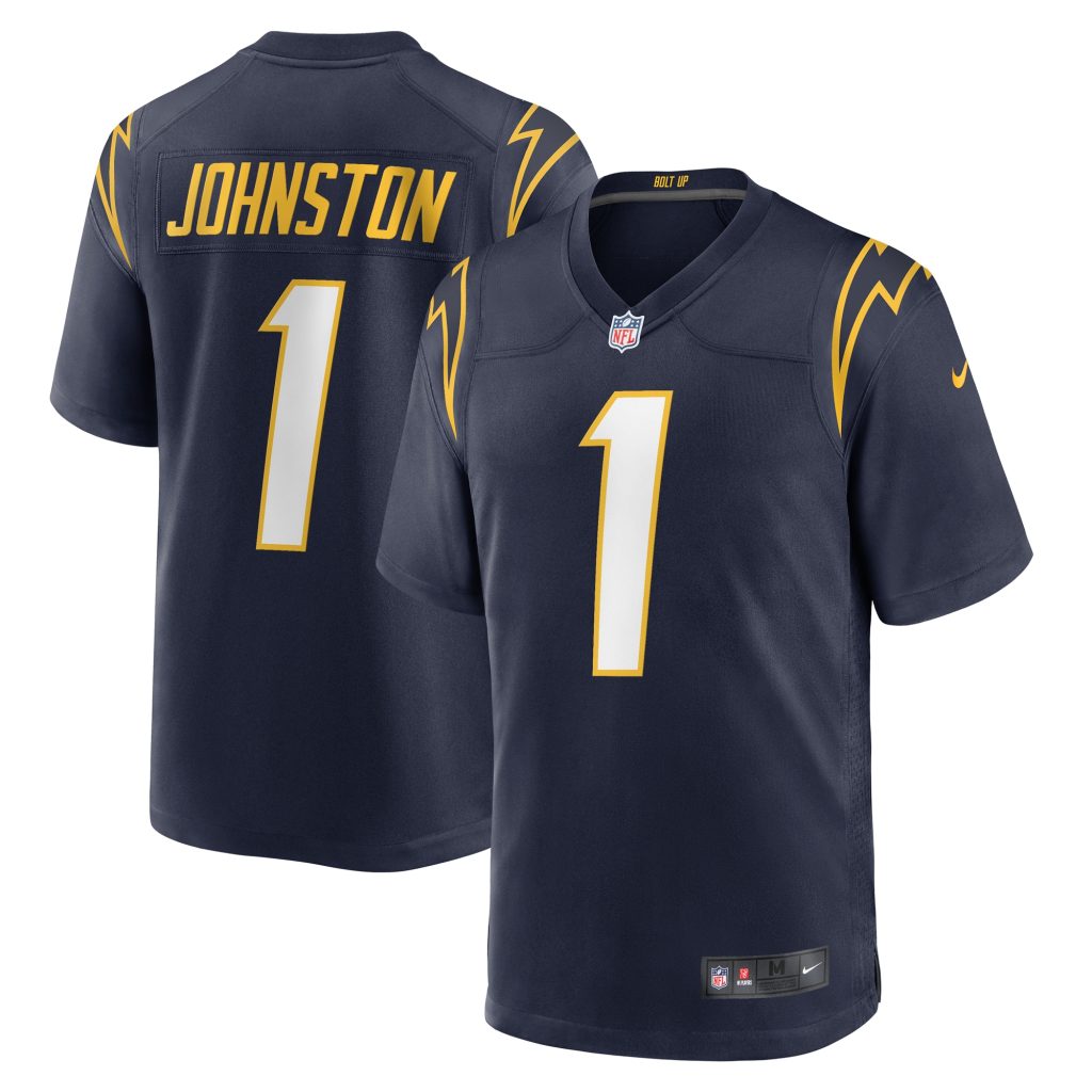 Men's Los Angeles Chargers Quentin Johnston Nike Navy Alternate Game Jersey
