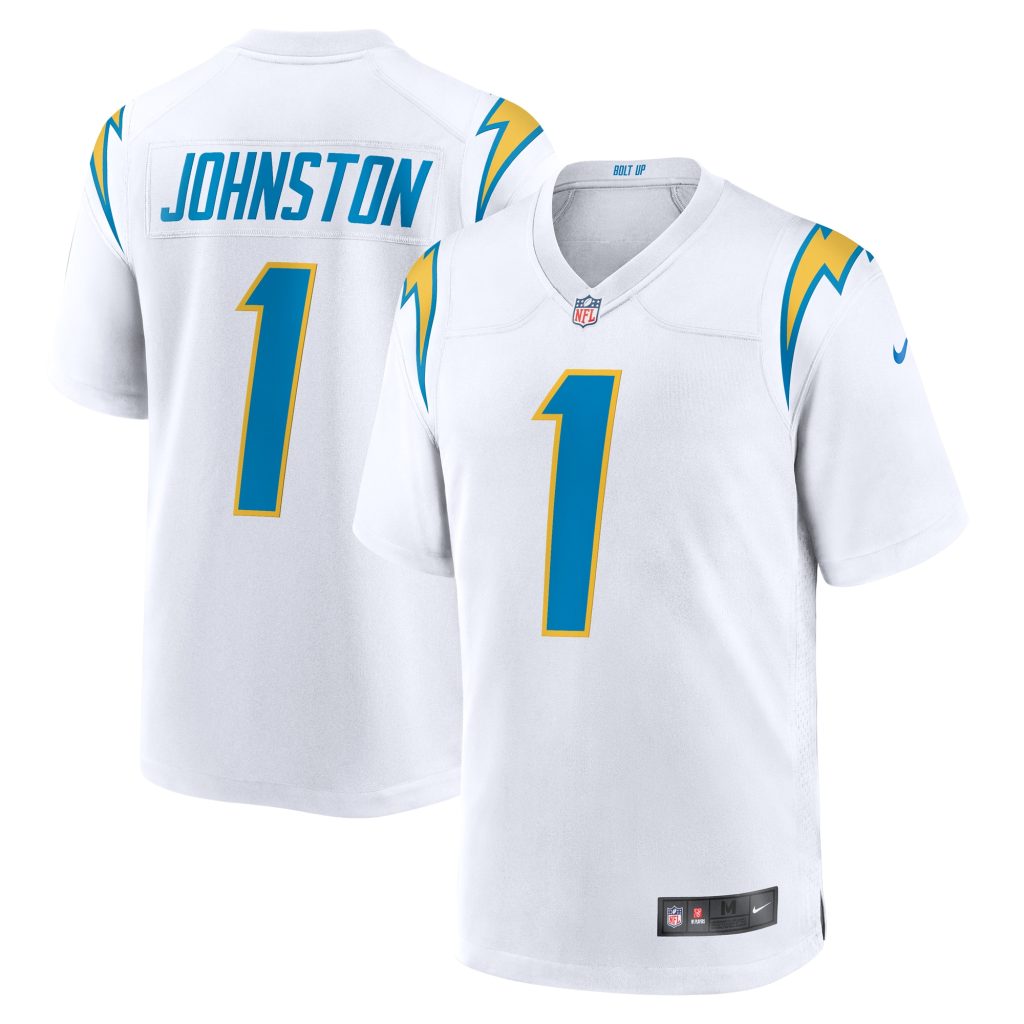 Men's Los Angeles Chargers Quentin Johnston Nike White Away Game Jersey