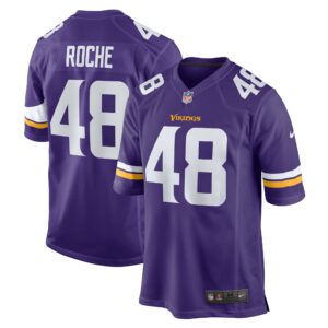 Quincy Roche Minnesota Vikings Nike Team Game Jersey -  Purple