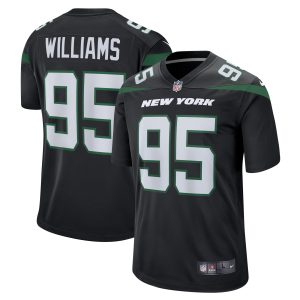 Men's New York Jets Quinnen Williams Nike Stealth Black Alternate Game Player Jersey