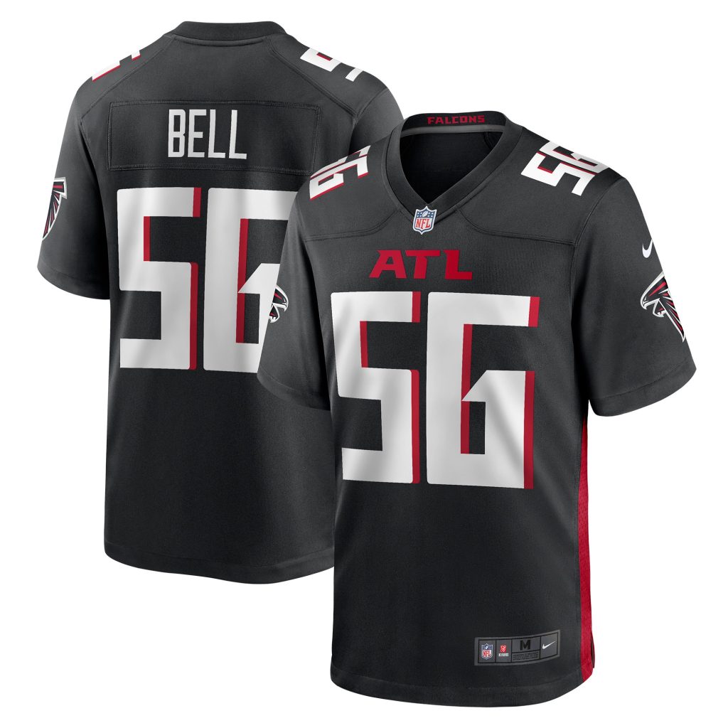 Men's Atlanta Falcons Quinton Bell Nike Black Game Jersey