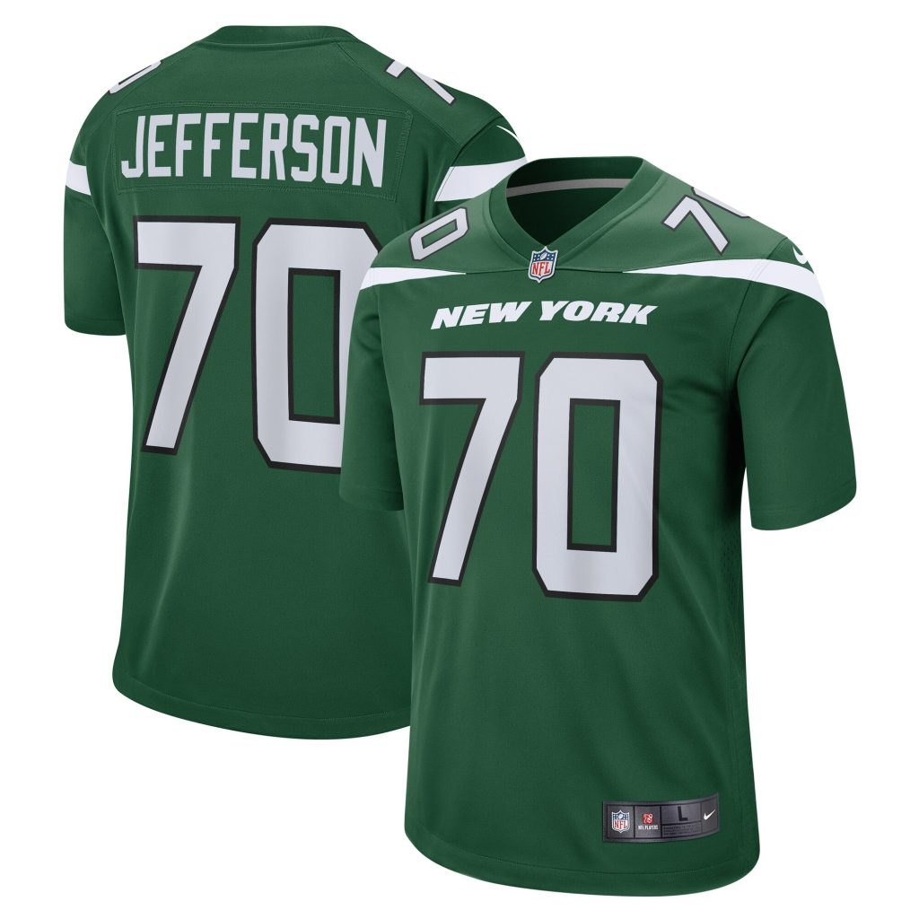 Quinton Jefferson New York Jets Nike Team Game Jersey - Gotham Green