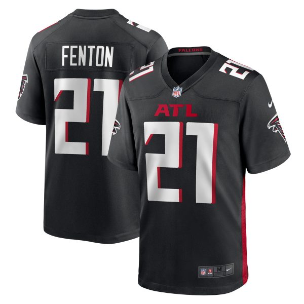 Men's Atlanta Falcons Rashad Fenton Nike Black Game Player Jersey