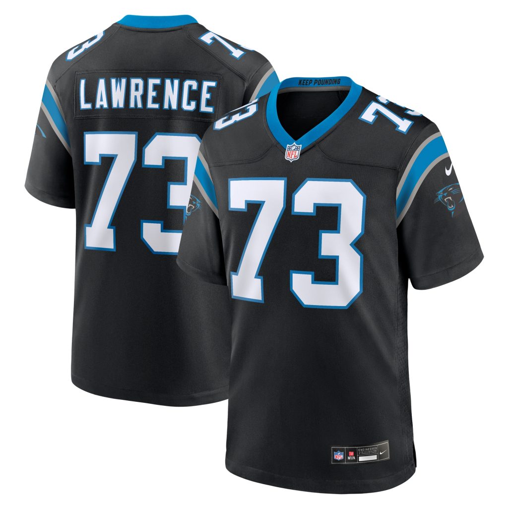 Rashard Lawrence Carolina Panthers Nike  Game Jersey -  Black