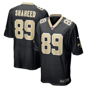 Men's New Orleans Saints Rashid Shaheed Nike Black Game Player Jersey