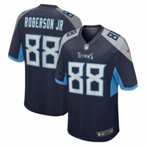 Men's Tennessee Titans Reggie Roberson Jr. Nike Navy Home Game Player Jersey
