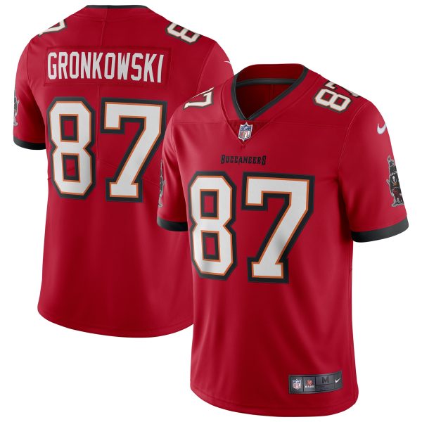 Men's Nike Rob Gronkowski Red Tampa Bay Buccaneers Vapor Limited Jersey