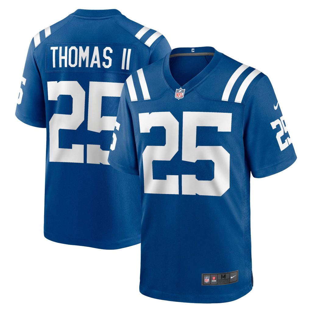 Men's Indianapolis Colts Rodney Thomas II Nike Royal Game Player Jersey